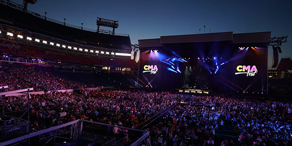 Image Of Fans At A Music Festival