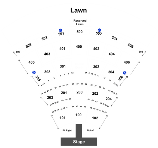 Seating Chart - Where to Sit At Darien Lakes Amphitheater concerts