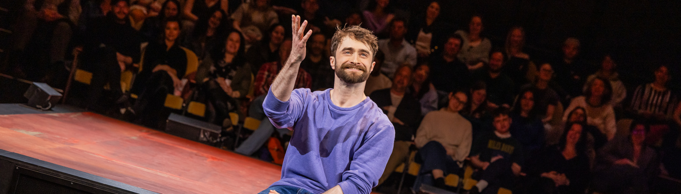 <p><em>Daniel Radcliffe in Every Brilliant Thing at the Hudson Theatre on Broadway</em></p>
